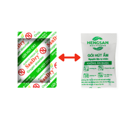 phân biệt gói hút ẩm và gói hút Oxy